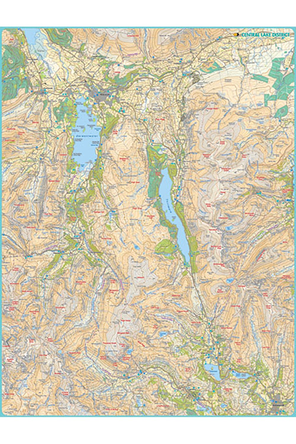  ME0536 Map Jigsaw Puzzle Central Lake District