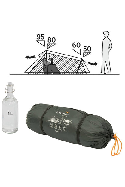 Easy Camp ME173B Sarek 2 Adventure Tunnel Camping Tent (2 Person)