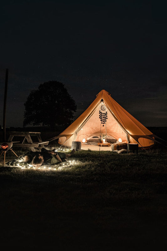  5m Bell Tent Plus Fire Retardant Cotton 320gsm