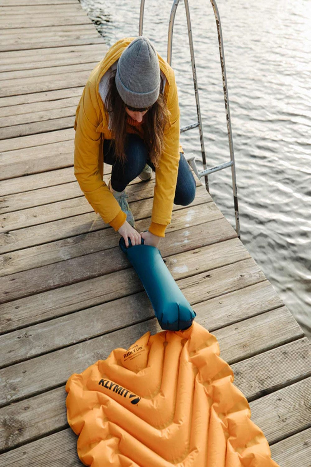 Klymit Insulated Static V Lite Camping Sleeping Pad
