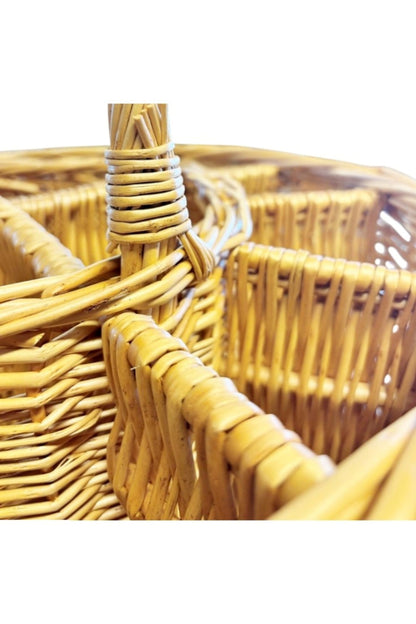  ME4630 Wicker Drinks Basket With Straight Glasses