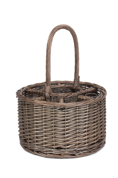  ME56BF Special Event Basket Wicker Basket Wine Glasses