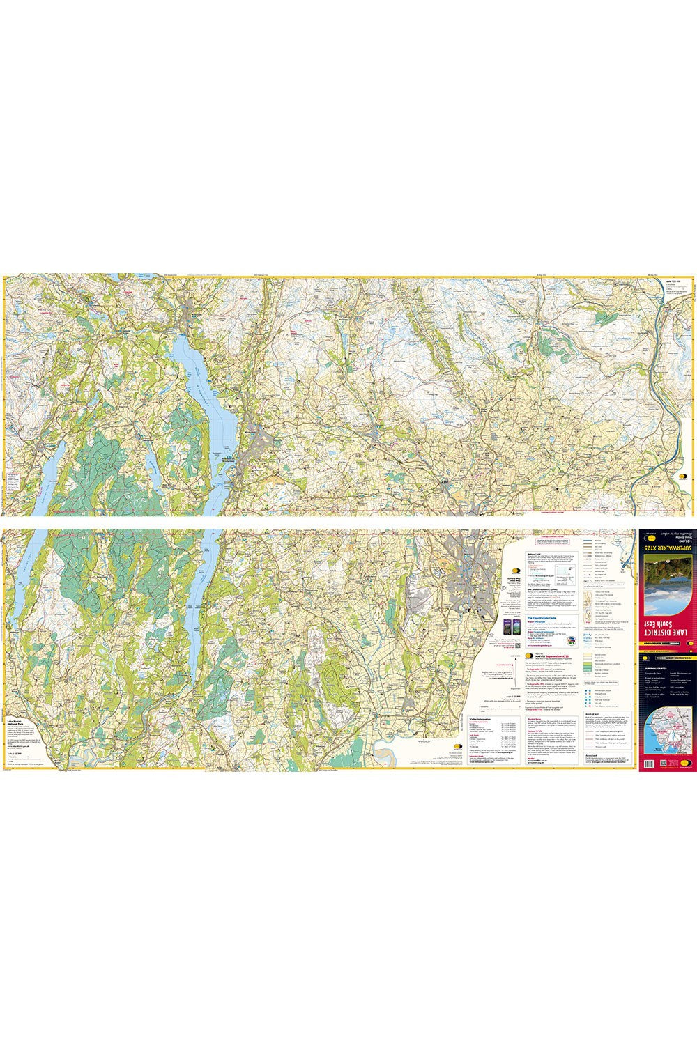  ME88F7 Lake District South East Superwalker Map