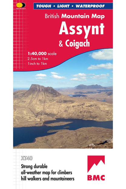  ME964A Assynt & Coigach British Mountain Map