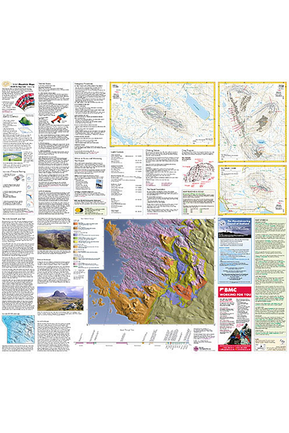  ME964A Assynt & Coigach British Mountain Map