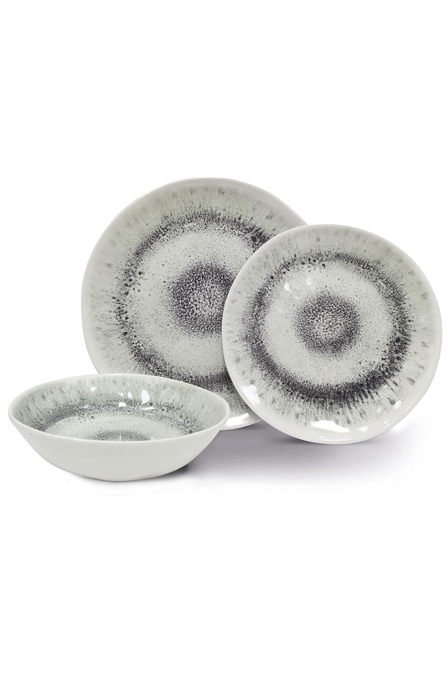  Tuscany 12-Piece Plate & Bowl Melamine Dinner Set