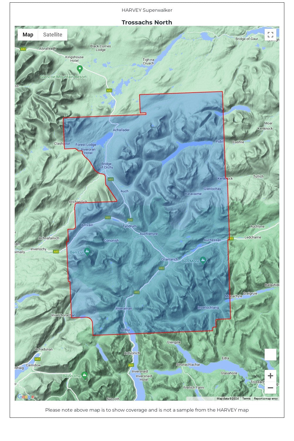  MEE067 Trossachs North Superwalker Map