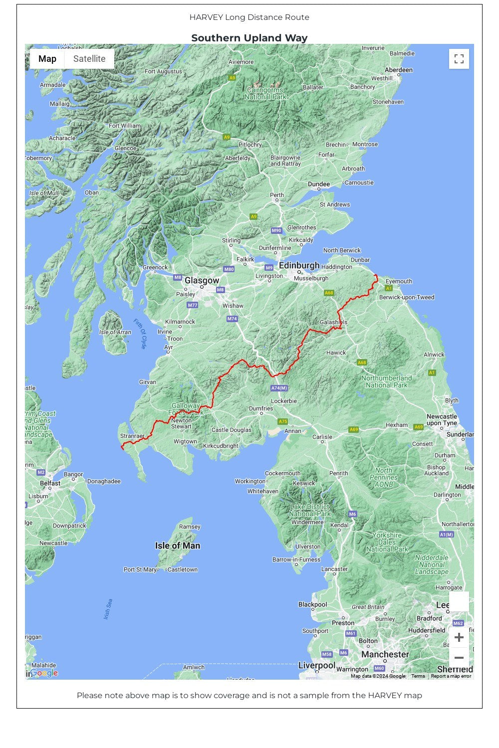  MEFAD6 Southern Upland Way Trail Map