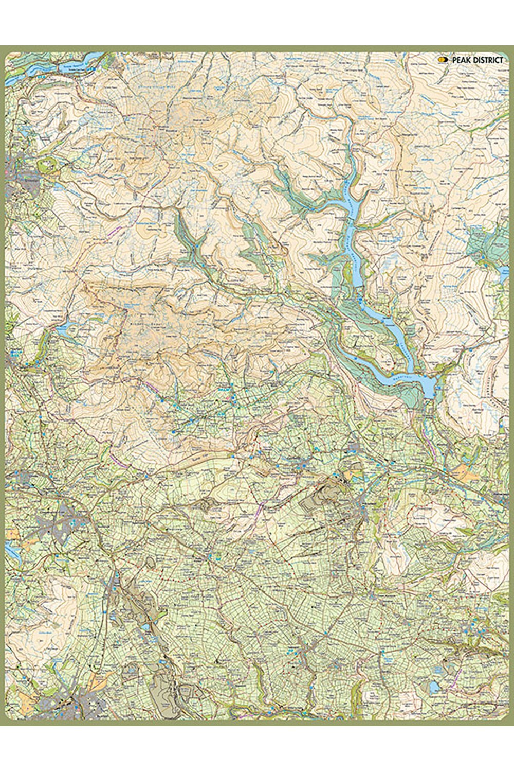  MF2195 Map Jigsaw Puzzle Peak District