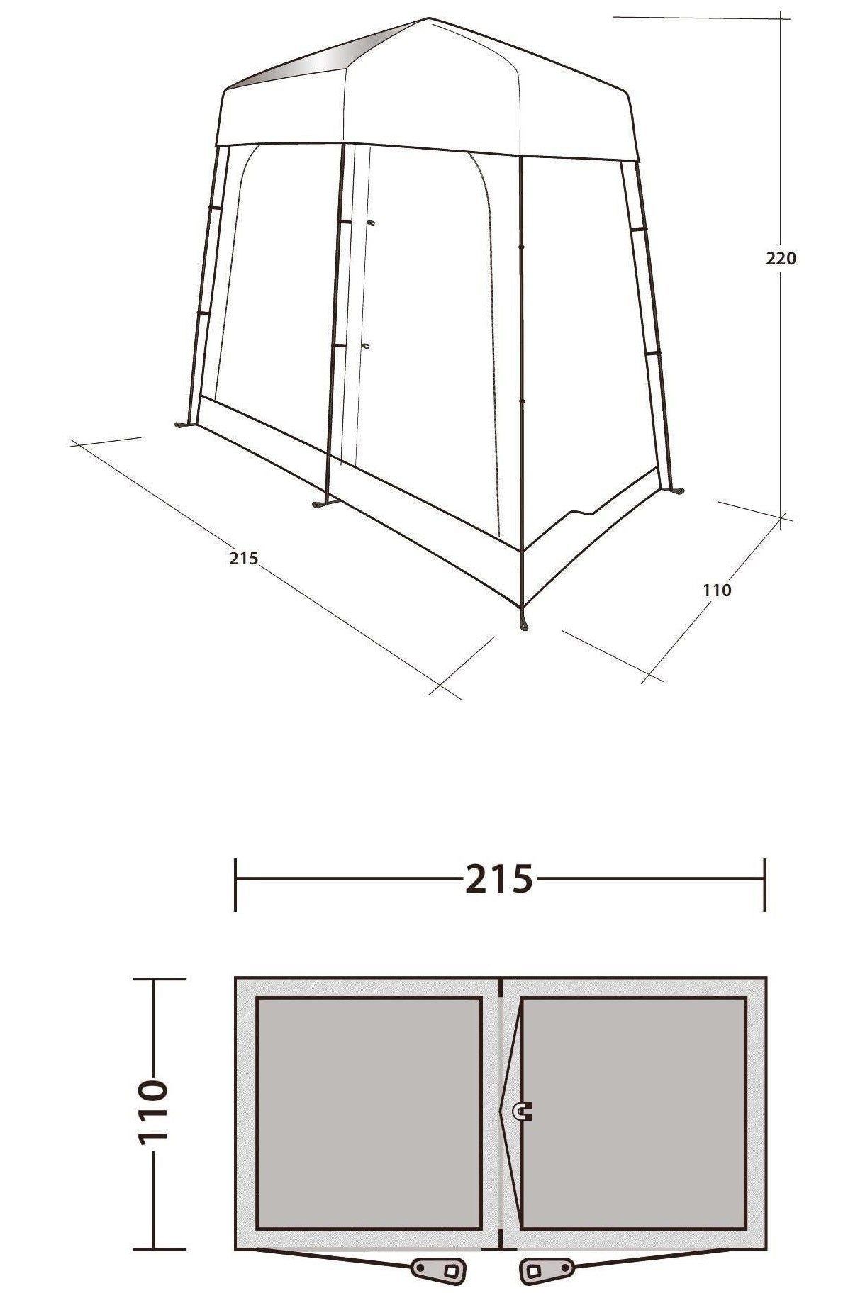 Outwell MF37C1 Seahaven Comfort Station Tent Double