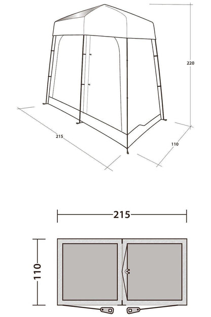 Outwell MF37C1 Seahaven Comfort Station Tent Double