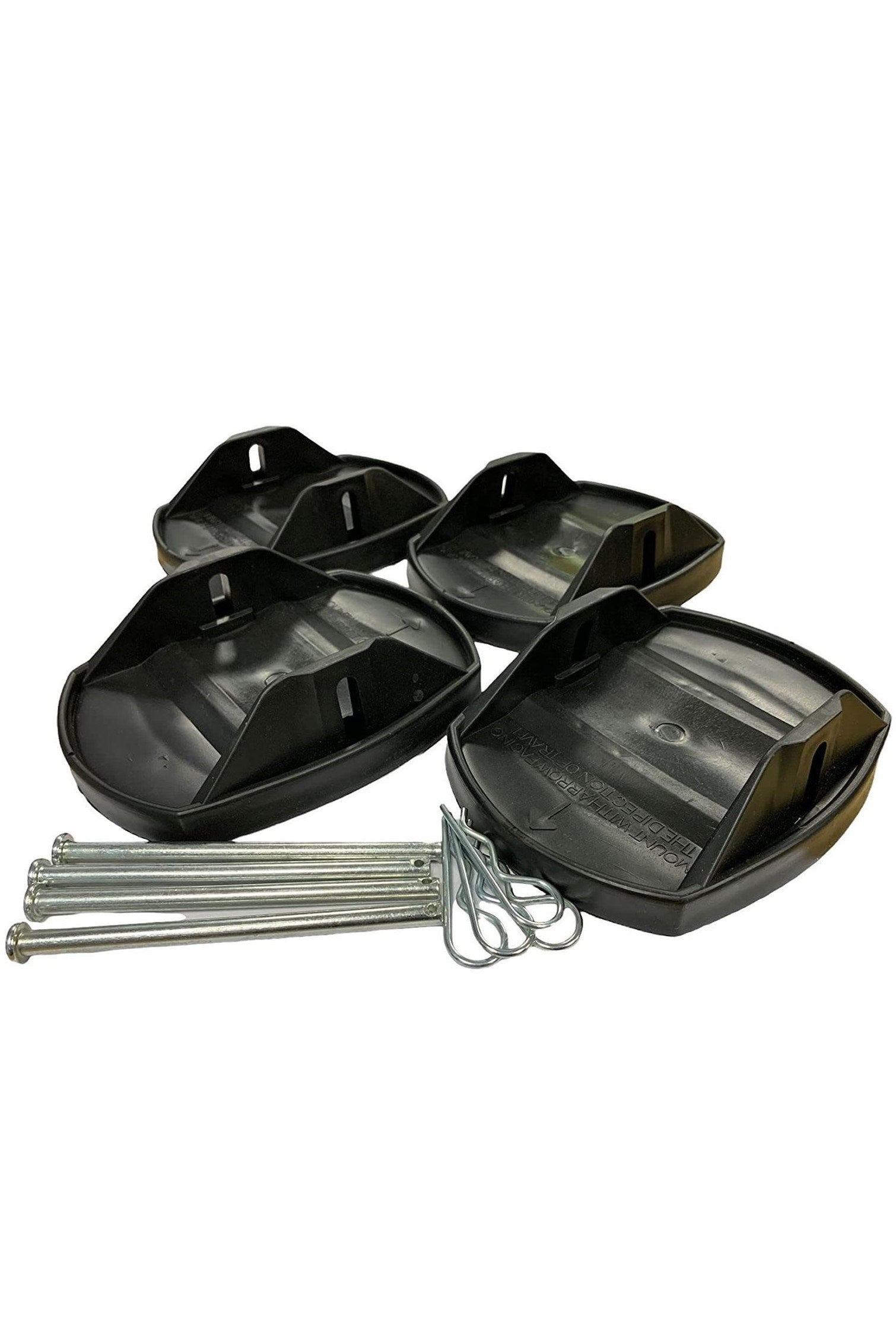  Heavy Duty Caravan Jack Pad Metal Pin 4-Pack