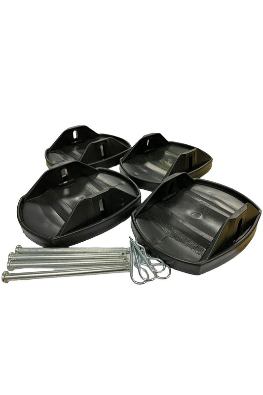 Heavy Duty Caravan Jack Pad Metal Pin 4-Pack