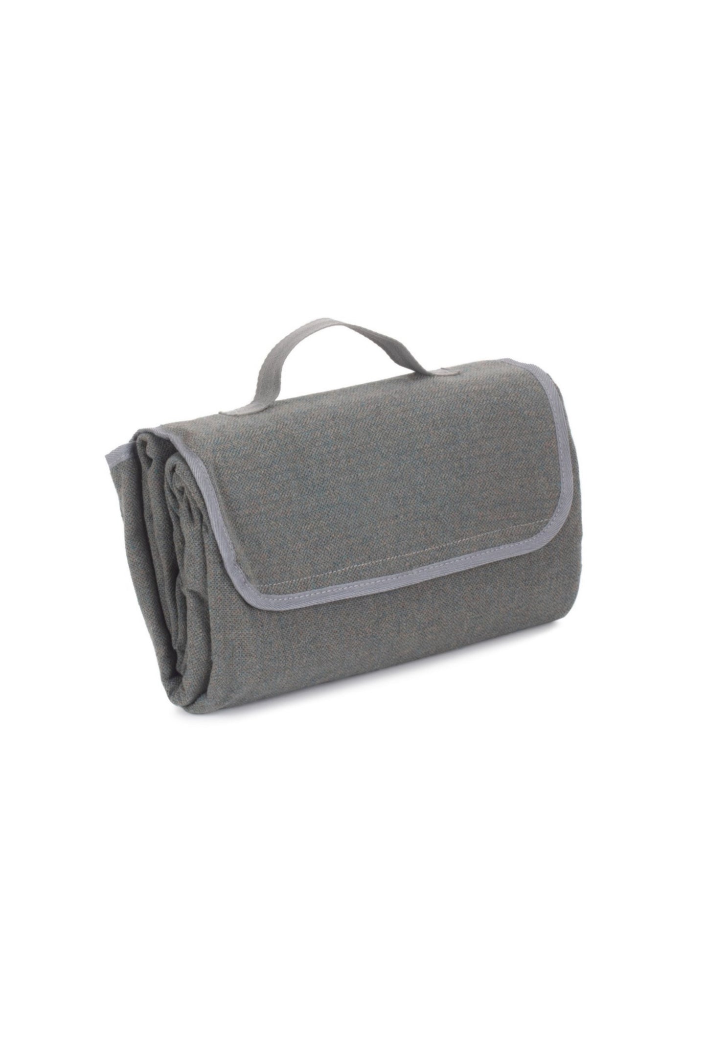  MFC384 Grey Tweed Picnic Blanket
