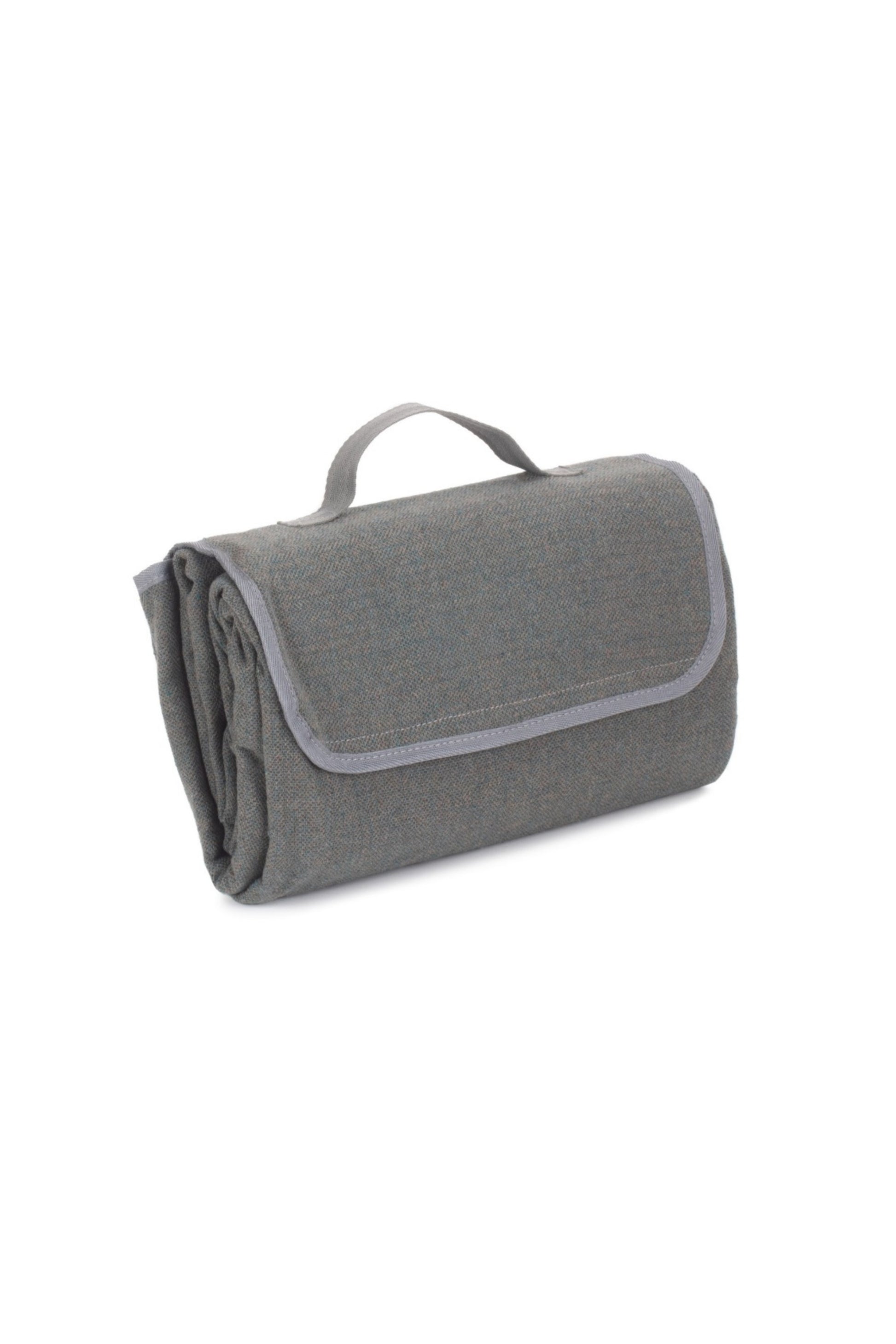  MFC384 Grey Tweed Picnic Blanket