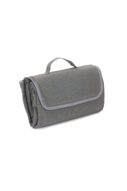  MFC384 Grey Tweed Picnic Blanket