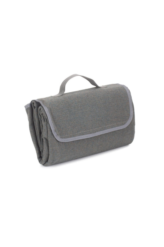  MFC384 Grey Tweed Picnic Blanket