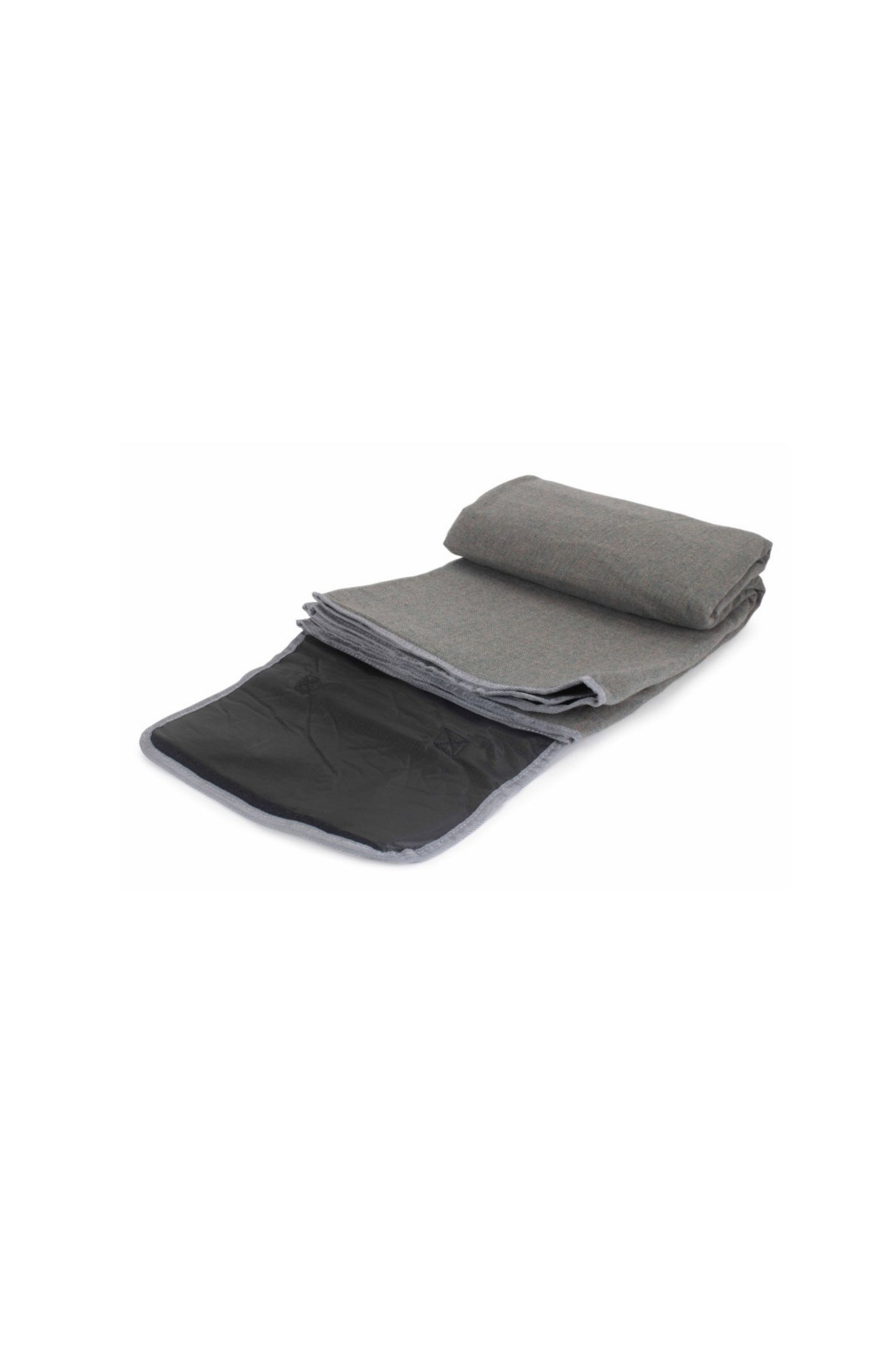  MFC384 Grey Tweed Picnic Blanket