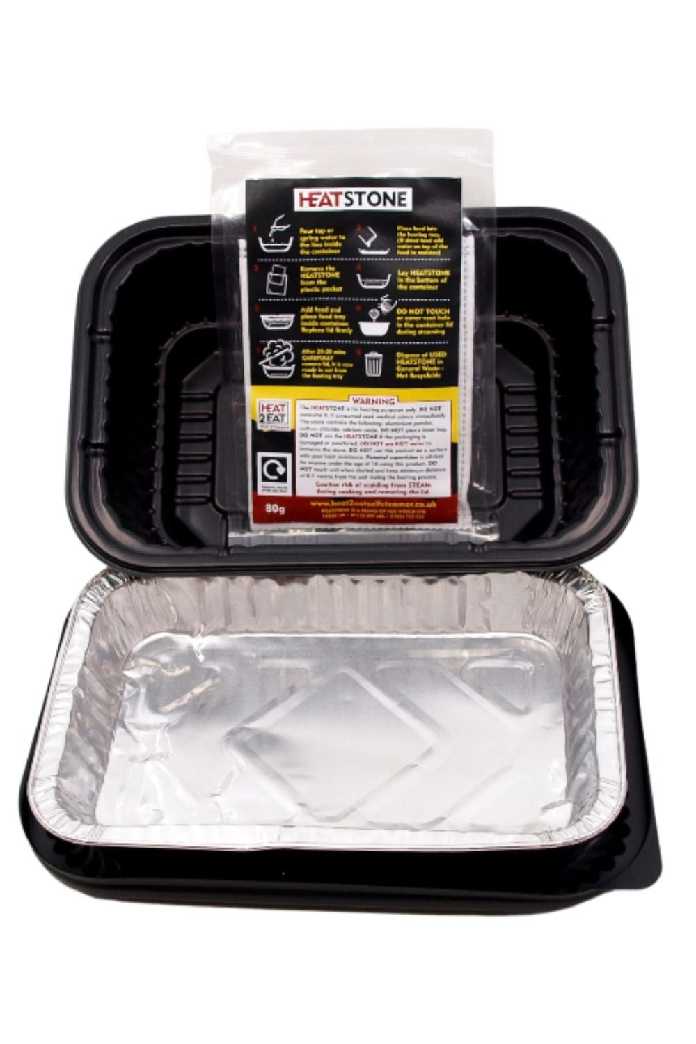  Single Use Self-Steamer + 80g Heatstone