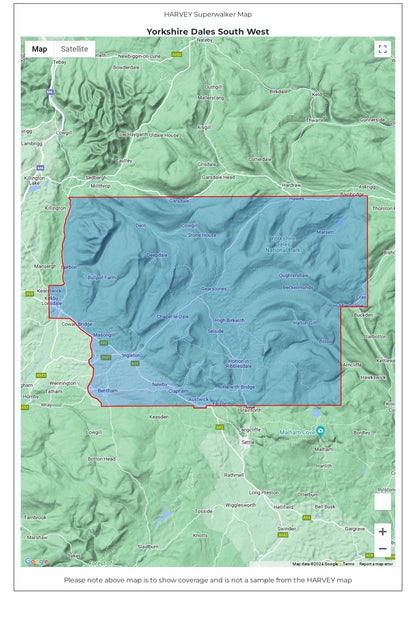  MFDB13 Yorkshire Dales South West Superwalker Map