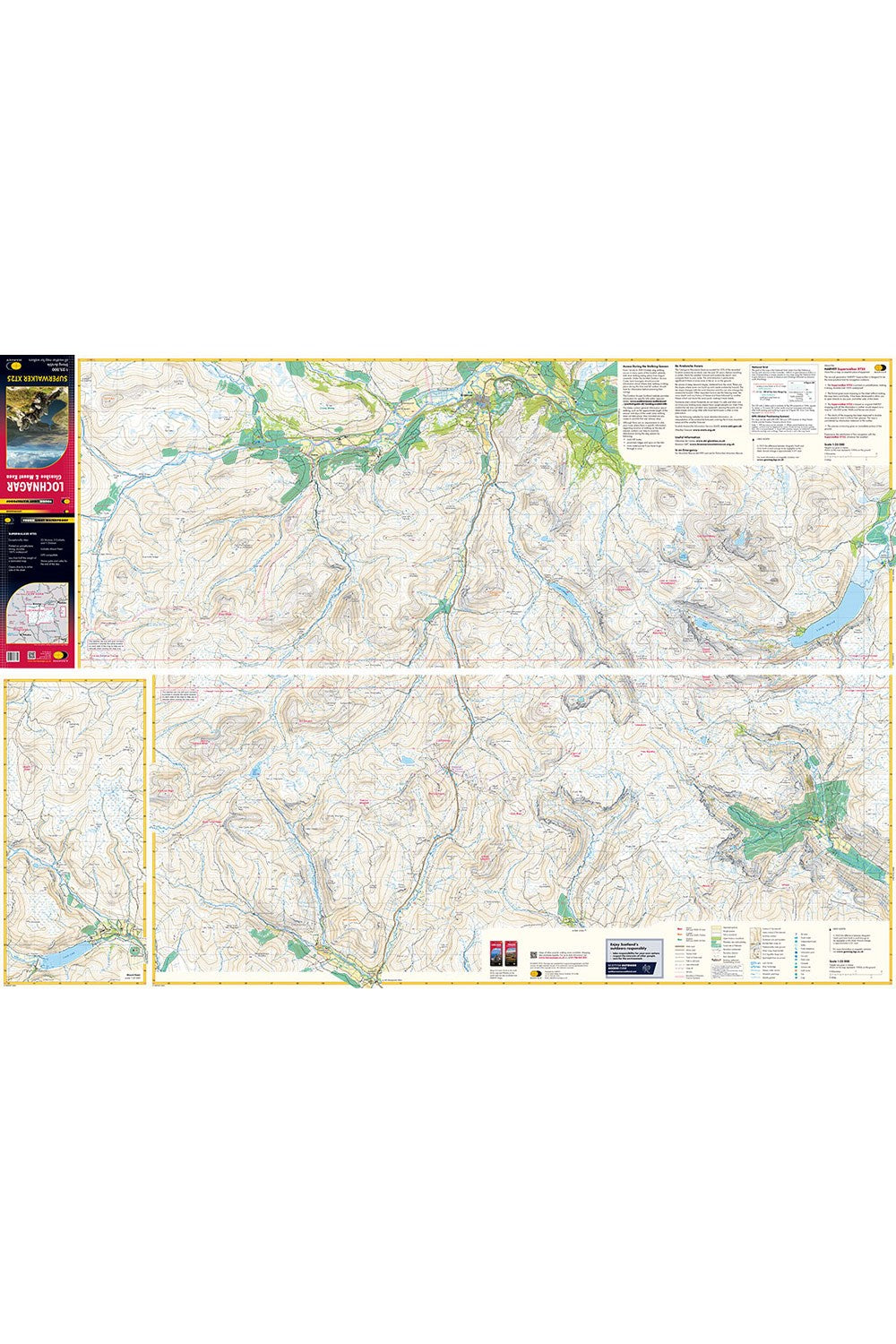 MFE1ED Lochnagar, Glen Shee & Mount Keen Superwalker Map