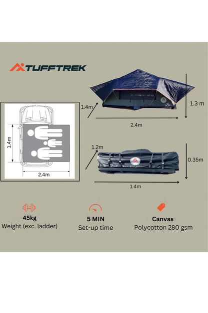  MFF037 TT-01 1.4m Soft Top Roof Tent Ultralite