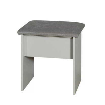 Sherwood Grey Fabric Stool